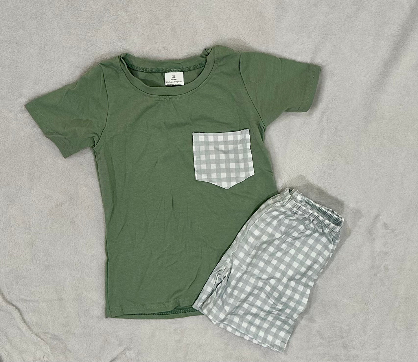 Boys Gingham Set