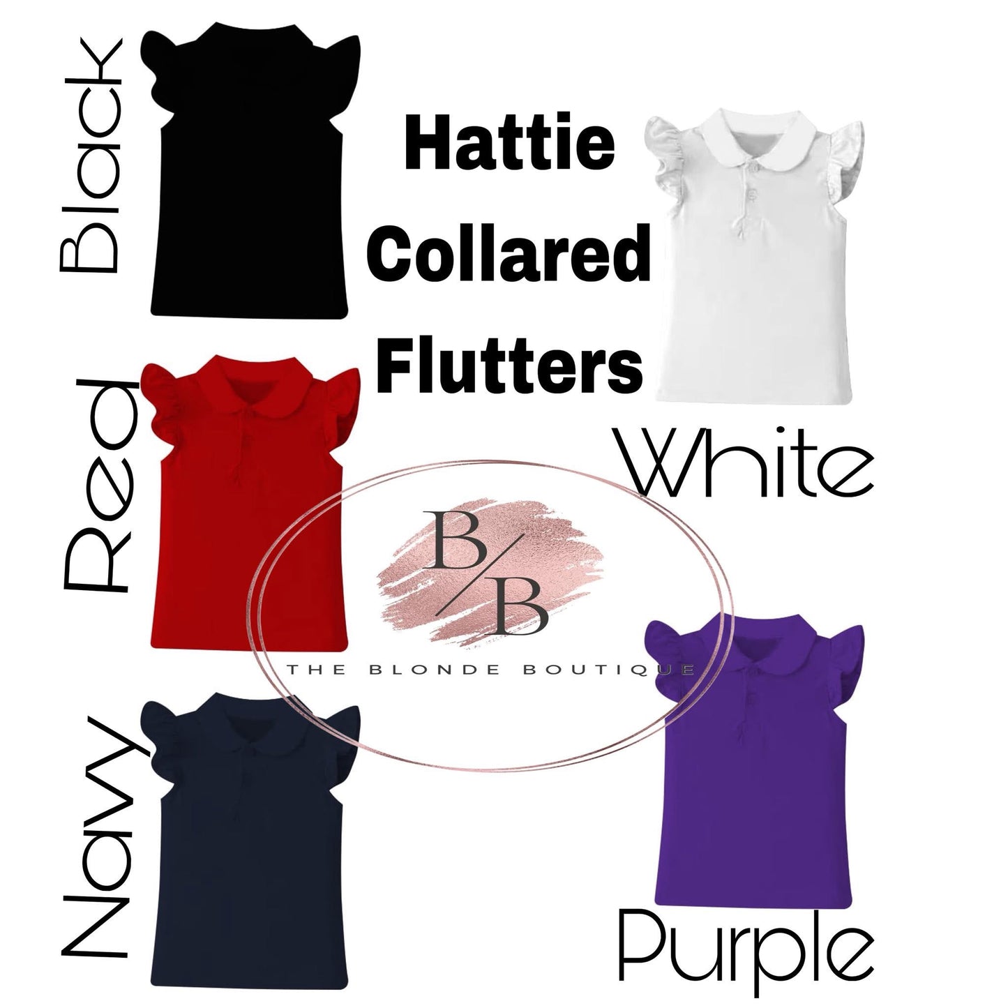 Girls Hattie Collared Flutter